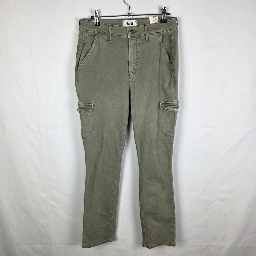 Paige Jeans Ankle Skinny size 27 Army Green Cargo Skinny Jeans Casual Normcore‎